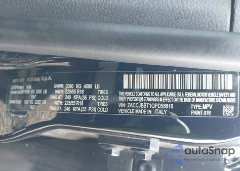 2016 Jeep Renegade Justice z USA, uszkodzony, nr VIN ZACCJBBT1GPD58810